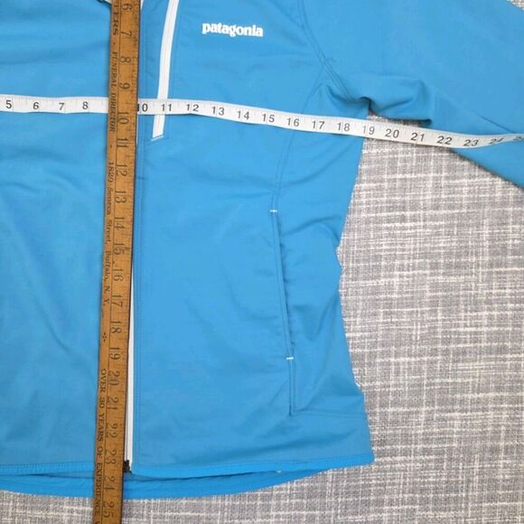 Patagonia Levitation Windbreaker Hooded Jacket Aqua Blue Women's S - Picture 5 of 15